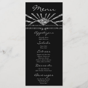25 cartes à menu Art Déco Roaring 20s Gatsby Style