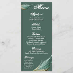 25 Cartes de menu Plumes Quail Oiseau Pigeon