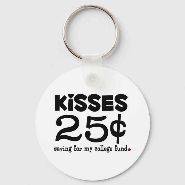 25 Cents Kisses Keychain (Front)