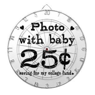 25 Cents Photo With Baby Dartboard