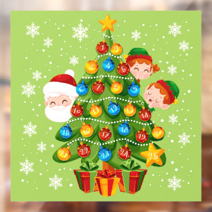 25 Days of Christmas, Christmas Tree  Window Cling