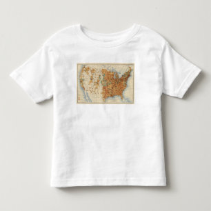 25 Density of increase of population, US, 18901900 Toddler T-shirt