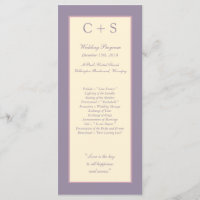 25 Elegant Purple Wedding Programs