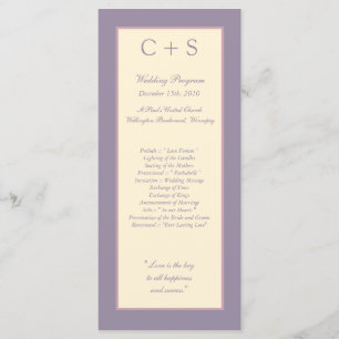 25 Elegant Purple Wedding Programs