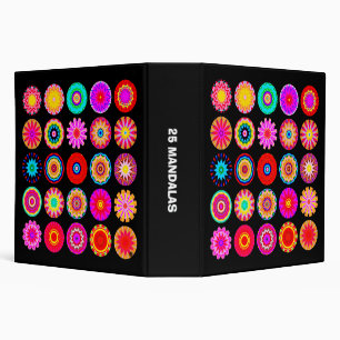 25 Kaliedoscopic Mandalas (2.0in) Binder