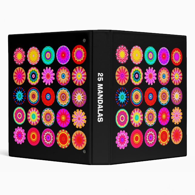 25 Kaliedoscopic Mandalas Binder (Background)