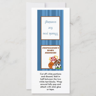 25 Lollipop Topper All Star Blue