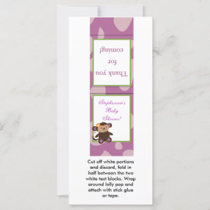 25 Lollipop Topper Jacana PurpleAnimals