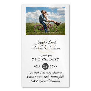 25 Magnetic PHOTO Save the Dates for less than $10 Magnetic Business Card