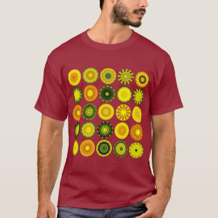 25 Mandalas I - Maroon T-Shirt