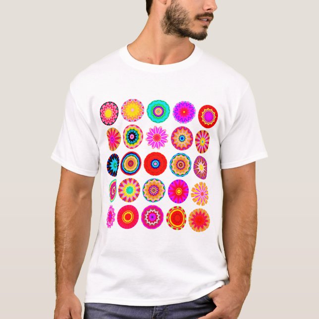25 Mandalas II - Customized T-Shirt (Front)