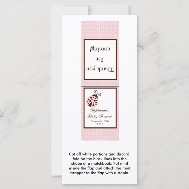 25 Monnaies Cartes Pink Ladybug (Devant)