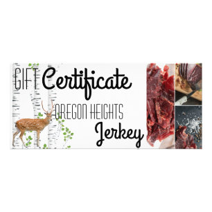 25 Pack Business Gift Certificate Deer Doe Buck Wo