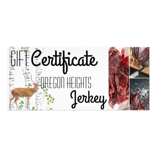 25 Pack Business Gift Certificate Deer Doe Buck Wo (Front)