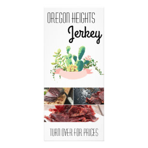 25 Pack Business Price List Bohemian Cactus Succul Rack Card