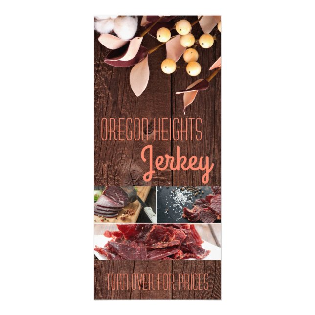 25 Pack Business Price List Cotton Branch on Dark Rack Card (Front)