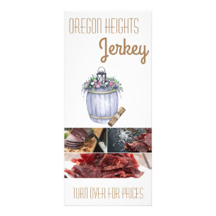 25 Pack Business Price List Summer Country Wedding Rack Card