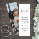 25 Pack of Mini Bookmarks Wedding Enclosure Cards<br><div class="desc">This mini bookmark is tiny in size but big on modern simplicity. Compliment simply stylish wedding invitations and provide important information to guests with unique custom photo 1"x3" enclosure cards. All text on this template is simple to personalize or delete as needed. This card can include any celebration details of...</div>