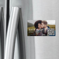25 Pack Save the Dates Wedding QR Code and Photo