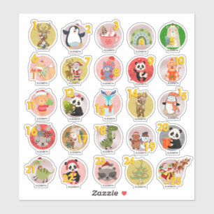 25 Personalized ADVENT CALENDAR Goody Bag Named