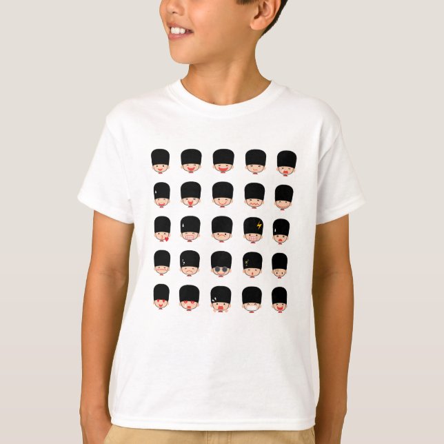 25 Royal Guard Emojis T-Shirt (Front)