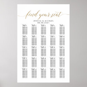 25 Tableau 250 Invités Grand Mariage