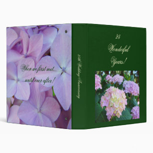 25 Wonderful Years binder 25th Wedding Anniversary