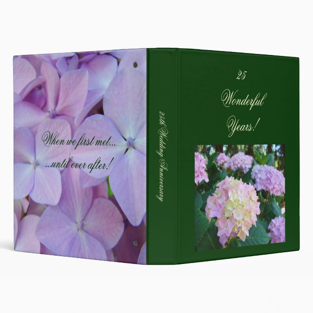 25 Wonderful Years binder 25th Wedding Anniversary (Background)