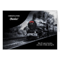 25 Year Railroad Retirement Congratulations Train