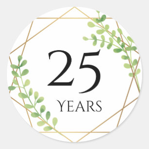 25 years anniversary stickers