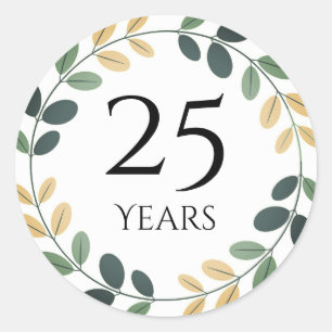 25 years anniversary stickers