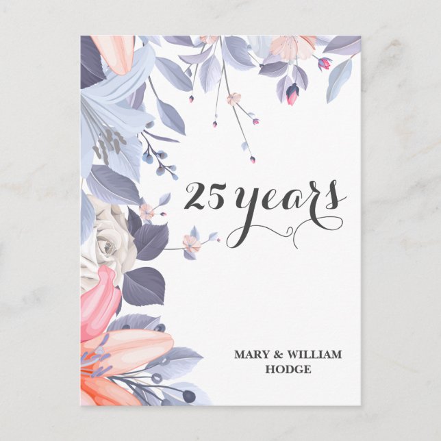 "25 Years of Forever: An Anniversary to Remember" Postcard (Front)