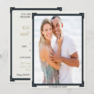 25 Years Of Love Anniversary Invite