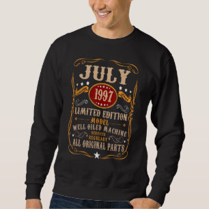 25 Years Old 25th Birthday Decoration July 1997 Sweatshirt