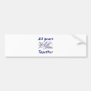 25 Years Together Bumper Sticker