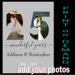 25e anniversaire Amour pour toujours Modèle photo