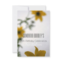 25e anniversaire Fête Florale Invitation