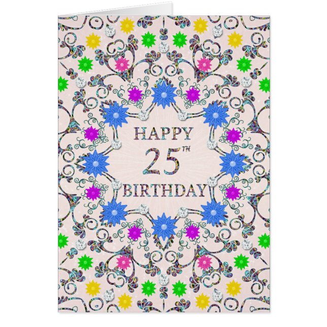 25e anniversaire Fleurs Abstraites (Devant)