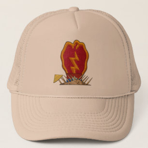 25e division d'infanterie Casquette de timbres de