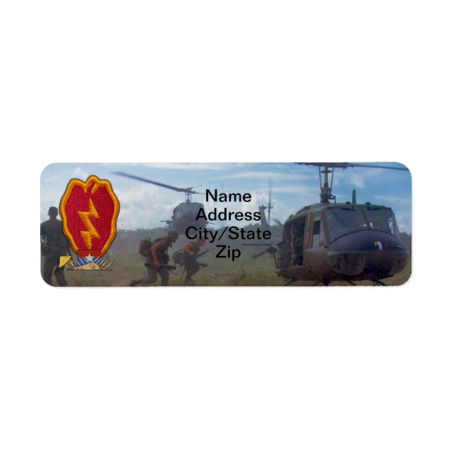 25e division d'infanterie timbre de guerre du viet (Devant)