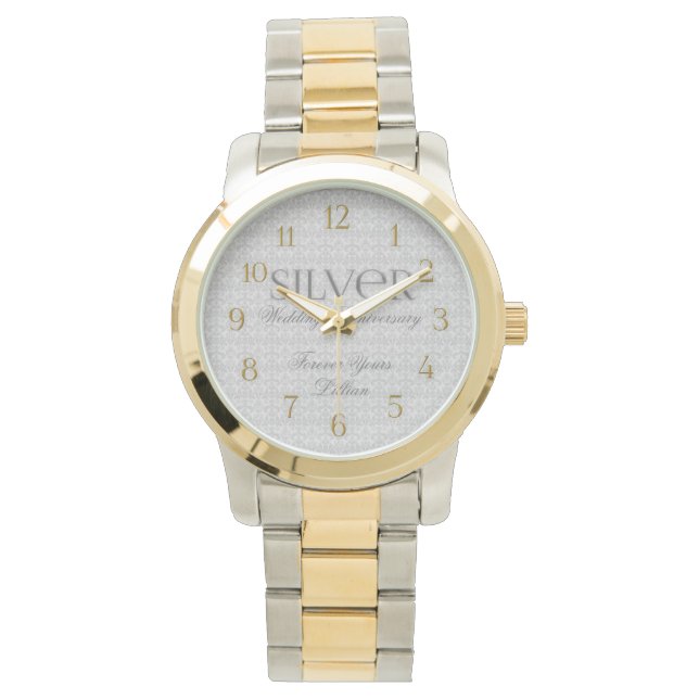 25e Montre Personnalisée Annivérisateur Mariage Ar (devant)