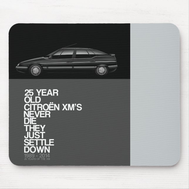 25ème tapis de souris d'anniversaire de Citroen XM (Devant)