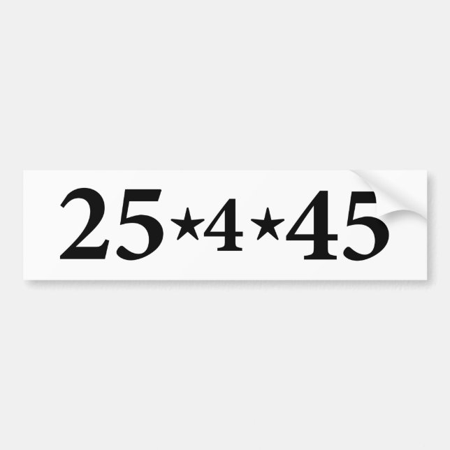 25th Amendment Bumper Sticker (Front)