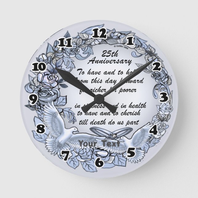 25th Anniversary Clock (Front)