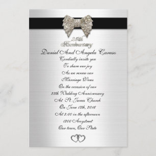 25th Anniversary invitation