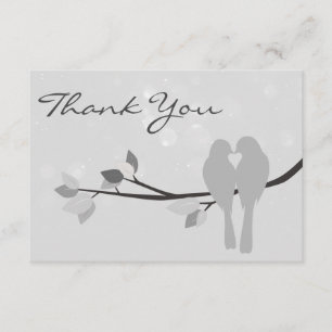 25th Anniversary Lovebirds Thank You