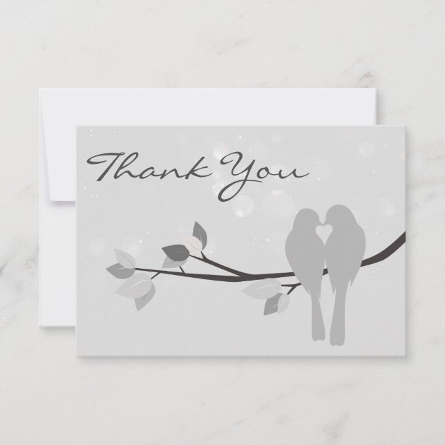 25th Anniversary Lovebirds Thank You (Front)