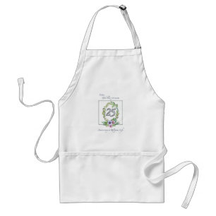 25th Anniversary of Catholic Nun Wreath and Silver Standard Apron
