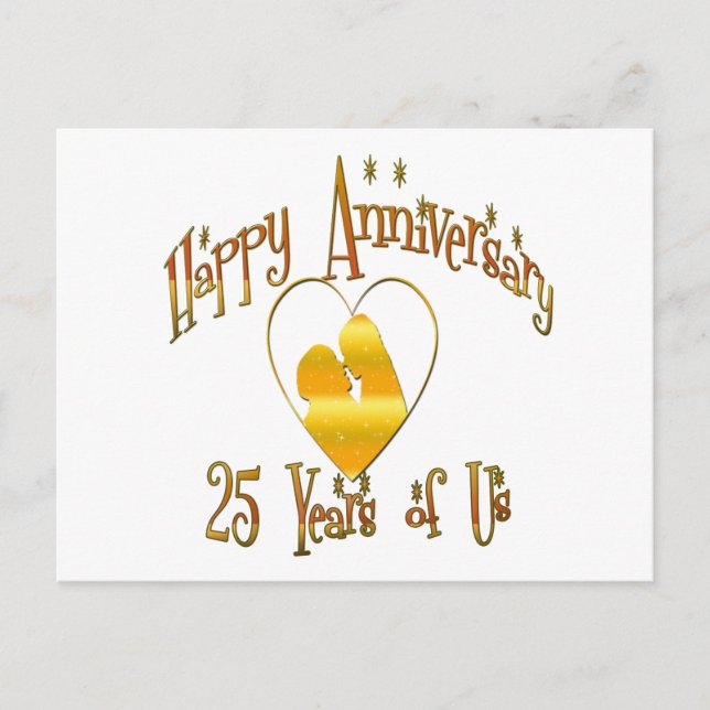 25th. Anniversary Postcard (Front)