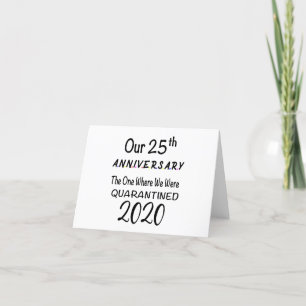 25th Anniversary Quarantined 2020 Thank You Card